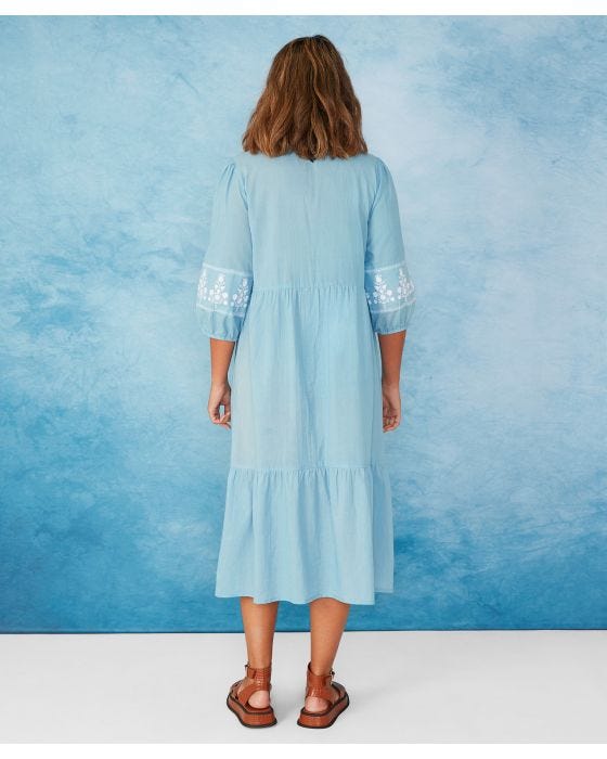 Damart First Avenue - Embroidered Cotton Dress