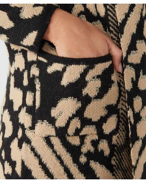 Damart First Avenue Knitted Animal Coatigan