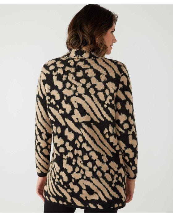 Damart First Avenue Knitted Animal Coatigan