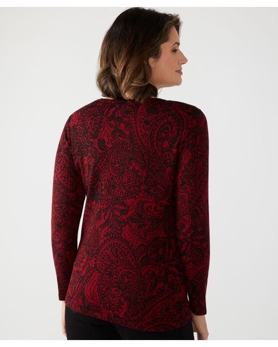 Damart First Avenue Long Sleeved Print Jumper