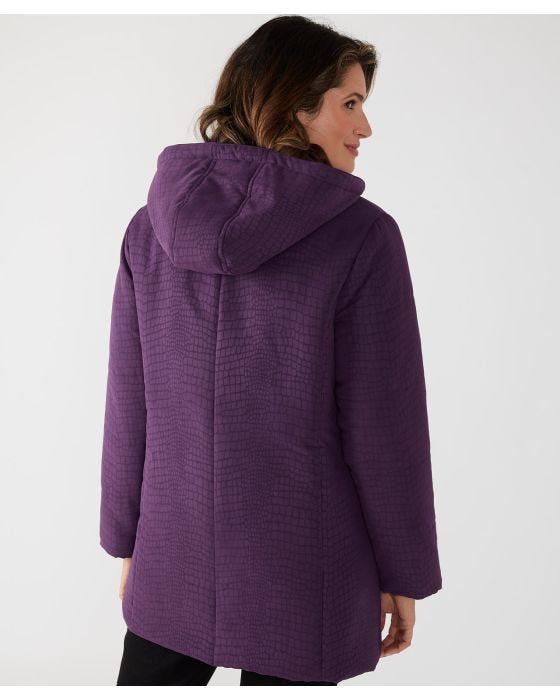 Damart First Avenue Moss Print Coat