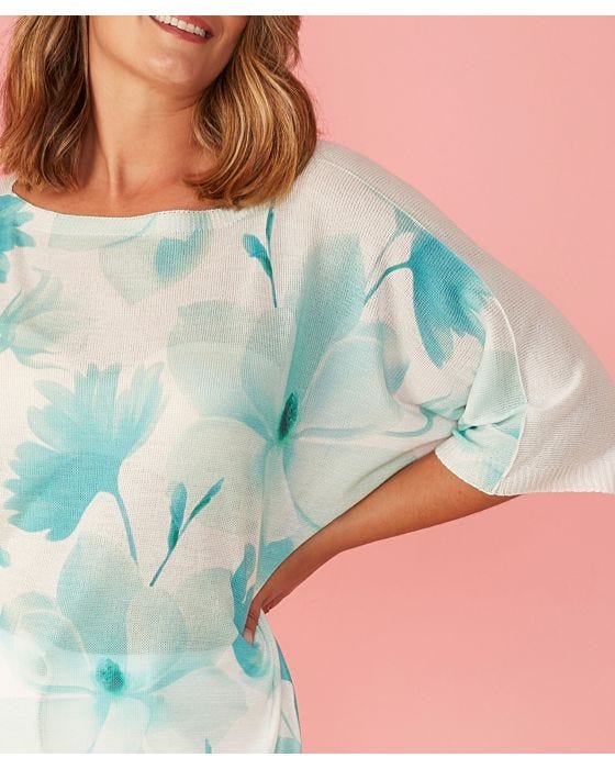 Damart First Avenue - Printed Batwing Jumper