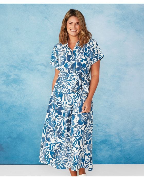 Damart First Avenue - Relaxed Print Shirt Dress