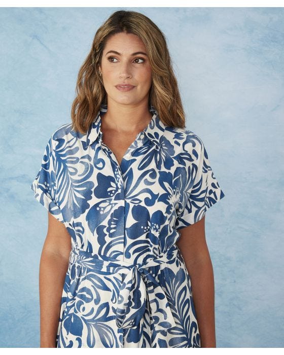 Damart First Avenue - Relaxed Print Shirt Dress