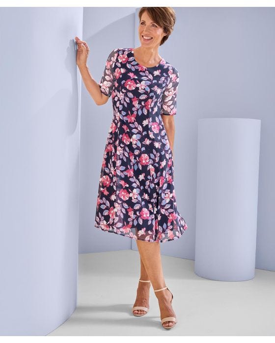 damart Fit and Flare Dress