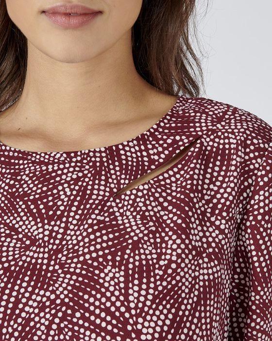 Damart Flared Easy Care Printed Dress