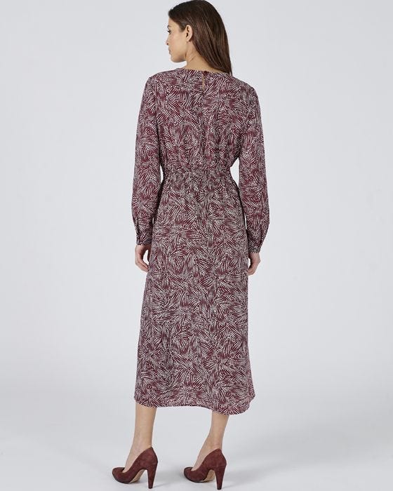 Damart Flared Easy Care Printed Dress