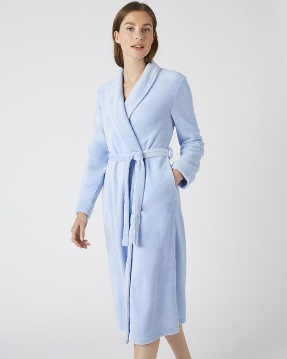 Damart Fleece Wrap Gown