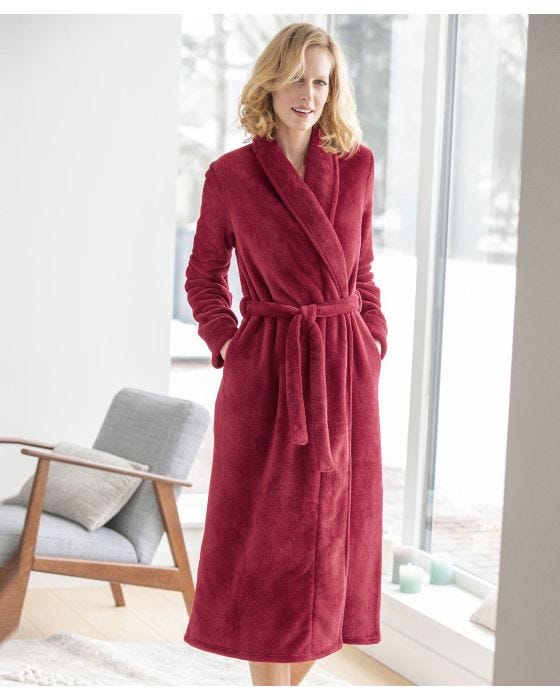 damart Fleece Wrap Gown