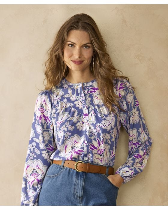 damart Floral Print Blouse