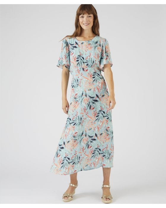 Damart Floral Print Fit And Flare Dress
