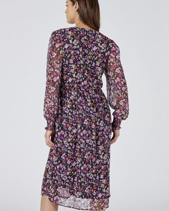 Damart Floral Print Flared Dress