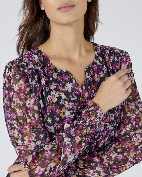 Damart Floral Print Flared Dress