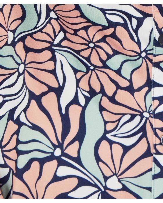 Damart Floral Print Long Sleeve Blouse