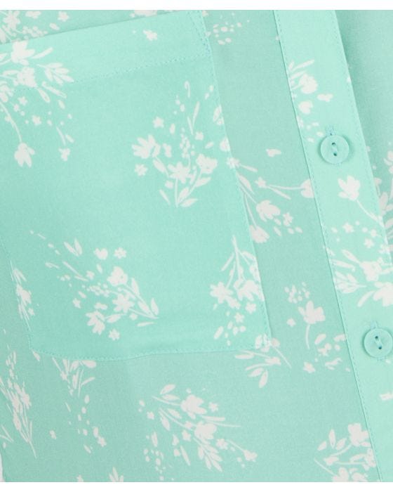 Damart Floral Print Shirt Dress