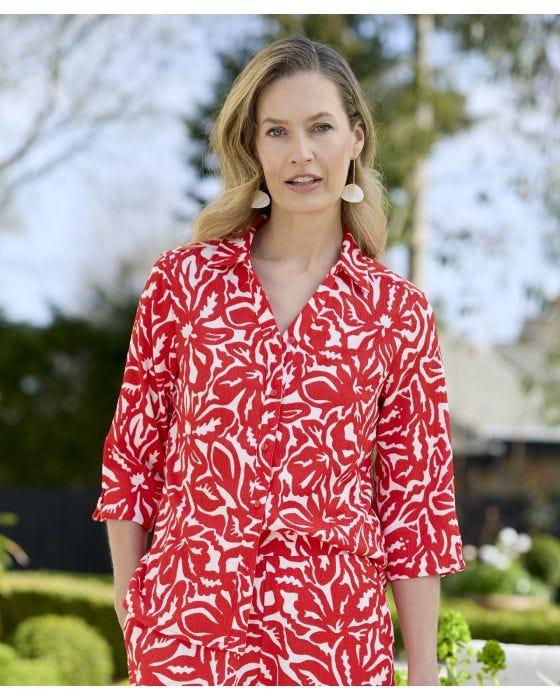 damart Floral Print Shirt