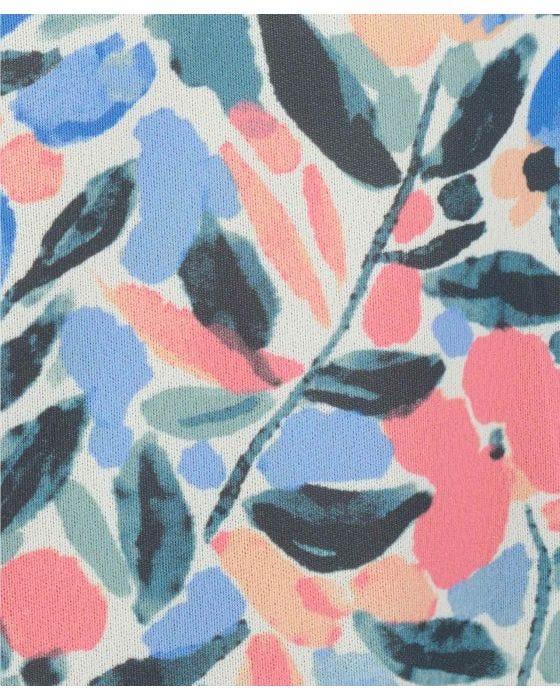 Damart Floral Print Short Sleeve Tunic