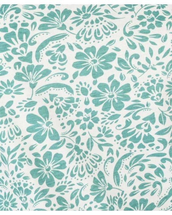 Damart Floral Print Short Sleeved Cotton T-shirt