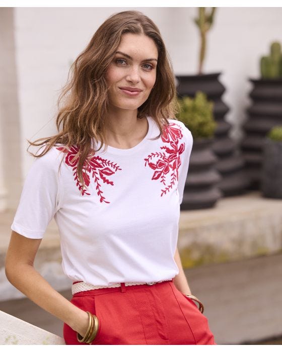 damart Floral Print Top