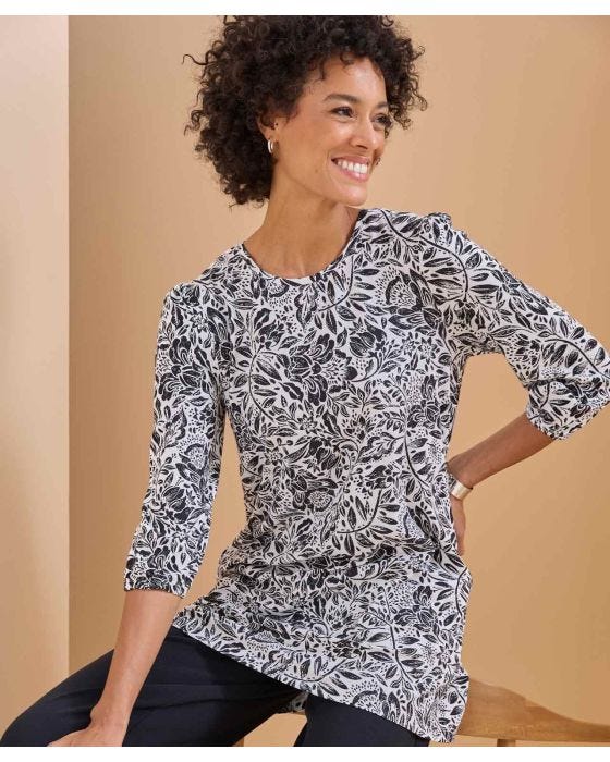 damart Floral Printed Tunic