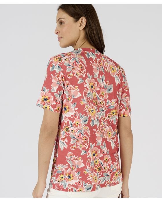 Damart Floral Short Sleeve Top
