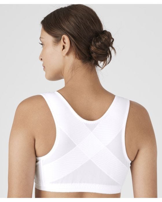 Damart Front-fastening Cross-back Bra