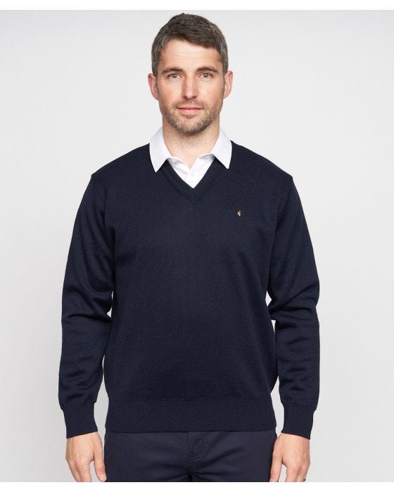 Damart Gabicci Plain Knit V-neck