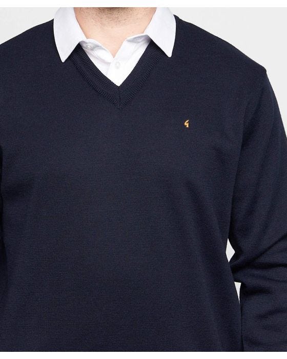 Damart Gabicci Plain Knit V-neck