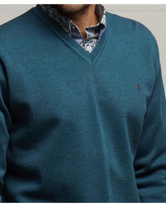 Damart Gabicci Plain Knit V-neck