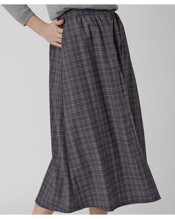 damart Grey Check Skirt