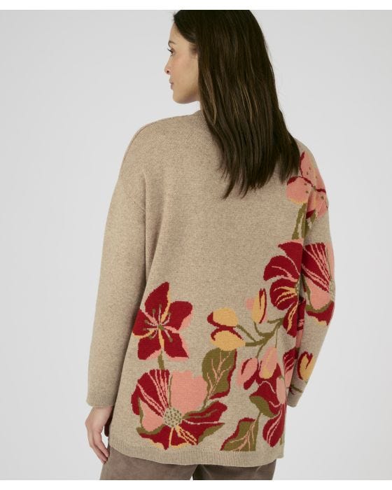 Damart Jacquard Cardigan