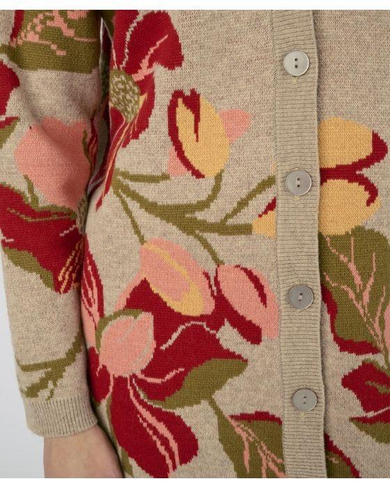 Damart Jacquard Cardigan