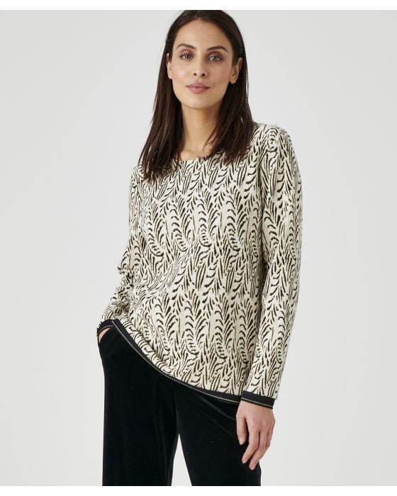 Damart Jacquard Sweatshirt