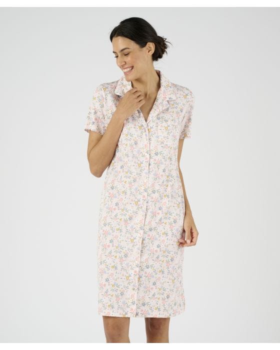 Damart Jersey Button Through Nightdress