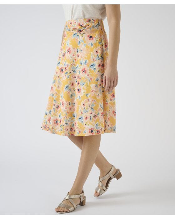 Damart Jersey Floral Skirt