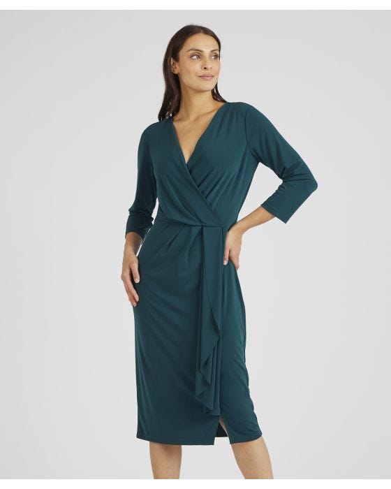 Damart Jersey Wrap Dress