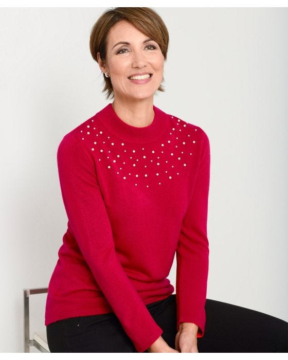 damart Jumper with Pearls