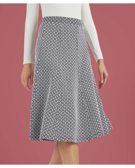 damart Knitted Jacquard Skirt
