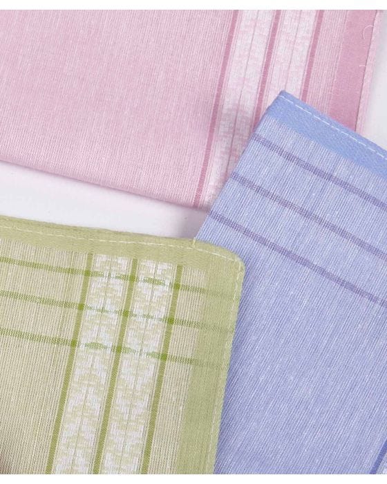 Damart Leather Card Holder & Hankies Set