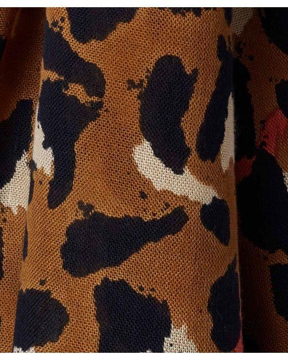Damart Leopard Print Scarf