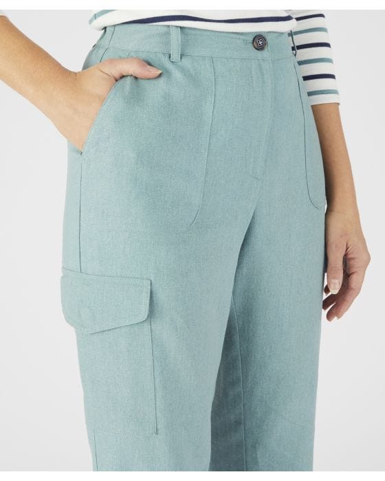 Damart Linen Rich Cargo Trousers