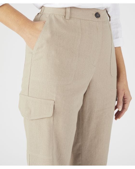 Damart Linen Rich Cargo Trousers