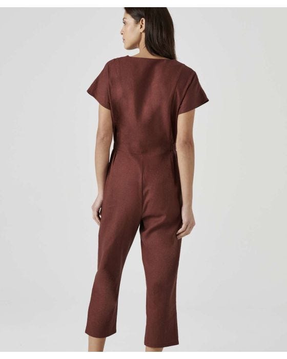 Damart Linen Rich Crop Jumpsuit