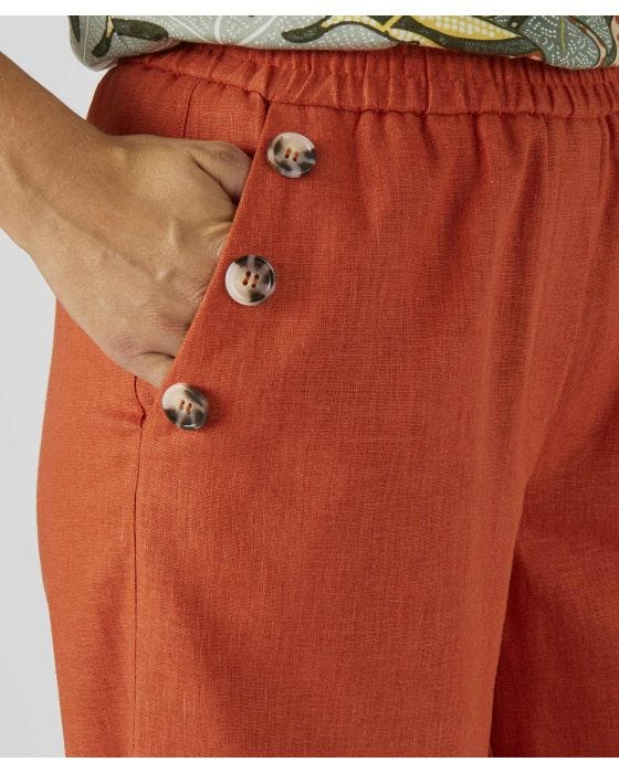 Damart Linen Rich Crop Trousers