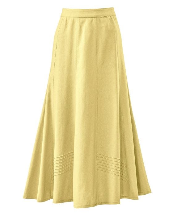Damart Linen Rich Skirt