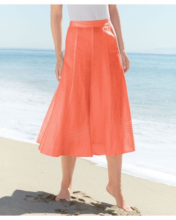 damart Linen Rich Skirt