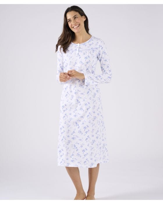 Damart Long Sleeve Jersey Nightdress