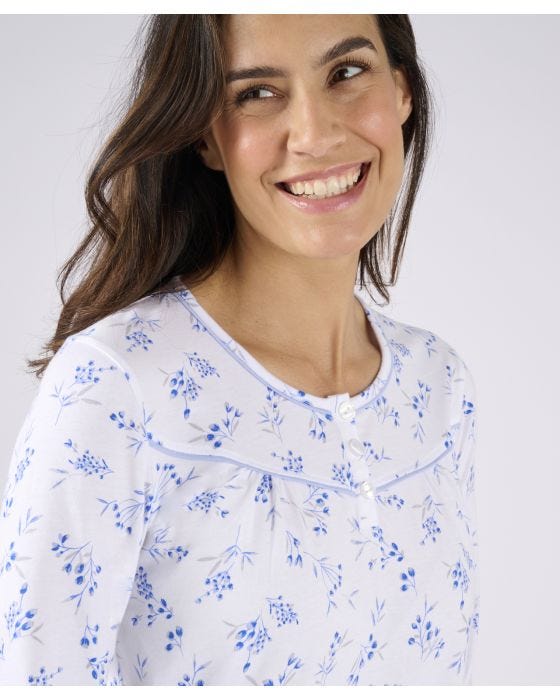 Damart Long Sleeve Jersey Nightdress