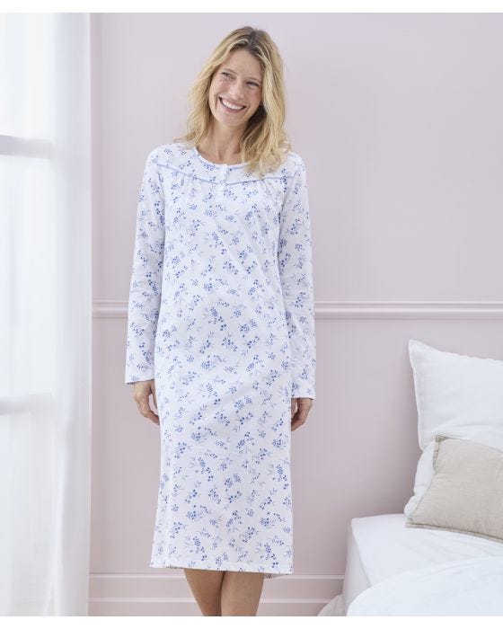 damart Long Sleeve Jersey Nightdress