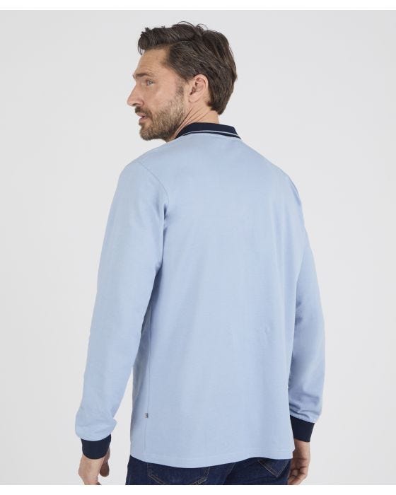Damart Long Sleeve Polo Shirt